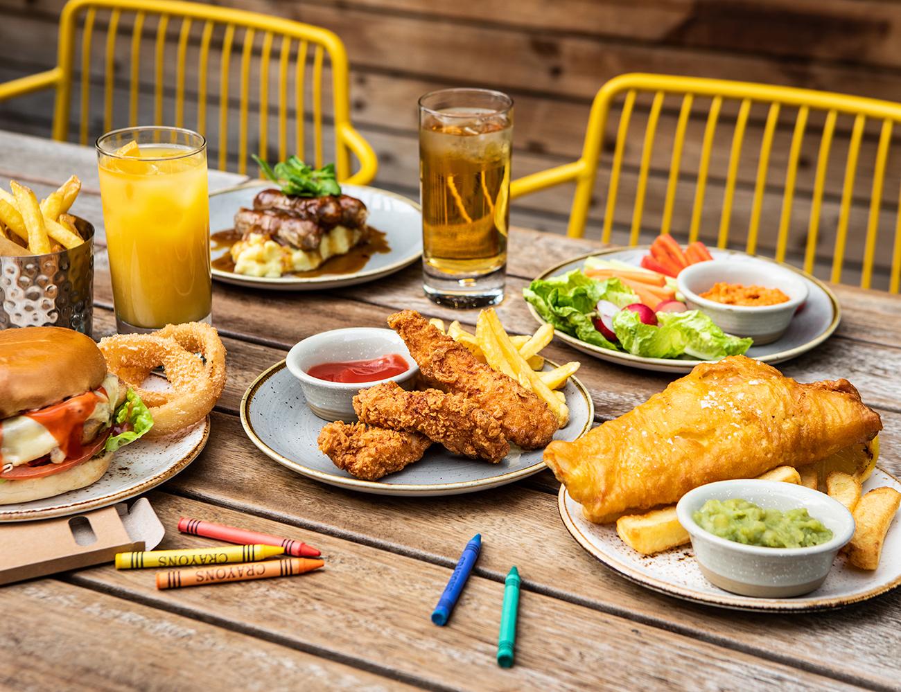A selection of delicious food on an outdoor table at Vicinity